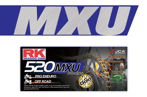 RK MXU Sealed Motocross Chain - UW-Sealed Racing Chain