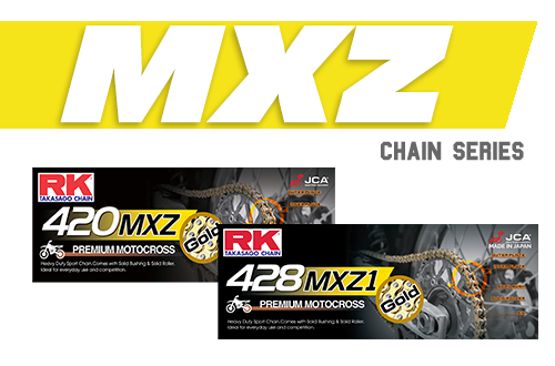 RK MXZ Mini Racing Chain - Strong 420/428 Non-sealed chain