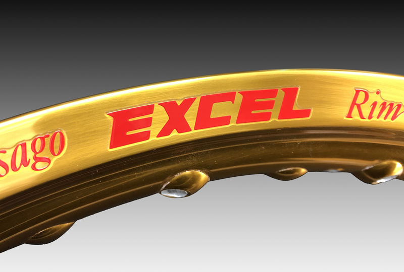 Excel Gold Rim with Transfer Sticker